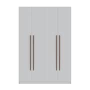 Manhattan Comfort Gramercy 2-Section Wardrobe Closet in White 157GMC1